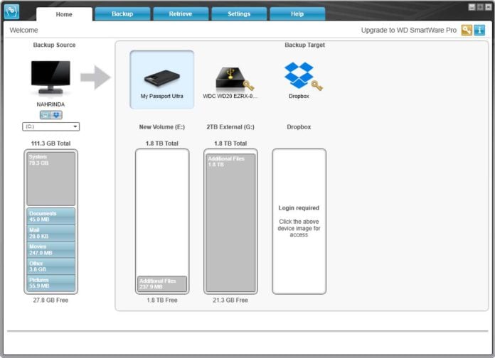 wd smartware pro software review