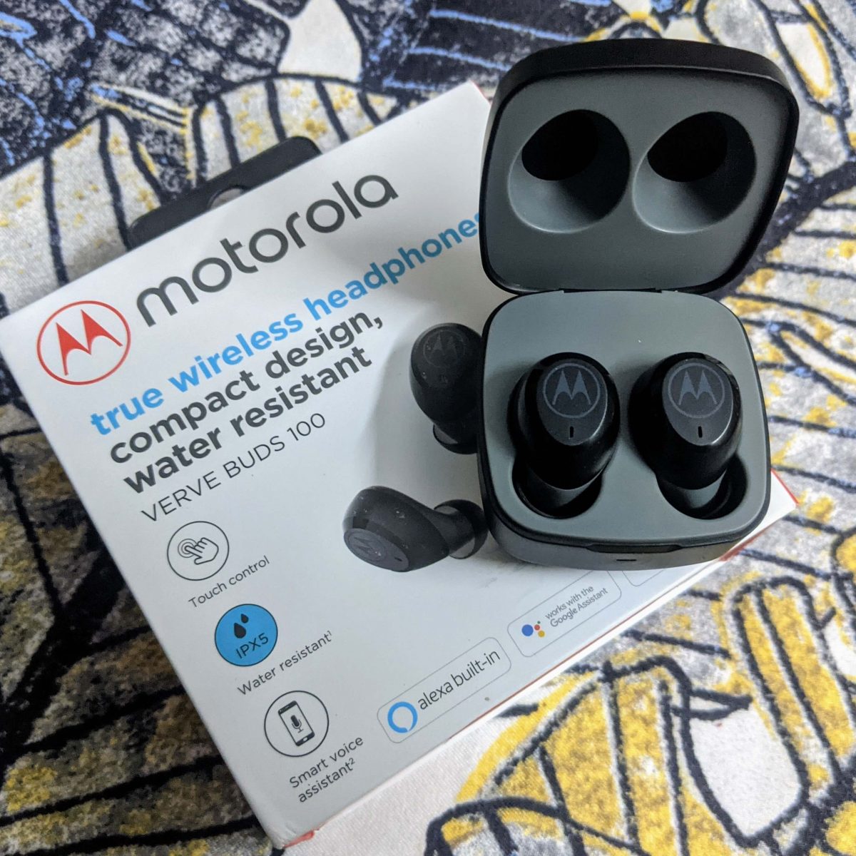 motorola in ear wireless tws vervebuds 100 black